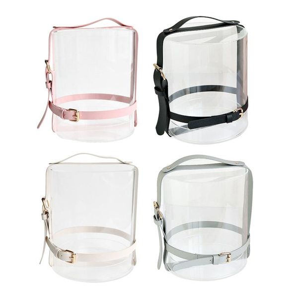gift wrap clear acrylic cylinder flower box with leather handle valentine's day wedding decor cover for girlfriend wife
gift wrap clear acrylic cylinder flower box with leather handle valentine's day wedding decor cover for girlfriend wife