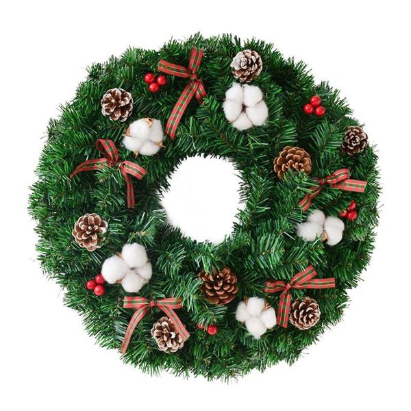 decorative flowers & wreaths 40cm christmas wreath pinecones red berries handmade door hanging supplies for party shopping mall
decorative flowers & wreaths 40cm christmas wreath pinecones red berries handmade door hanging supplies for party shopping mall