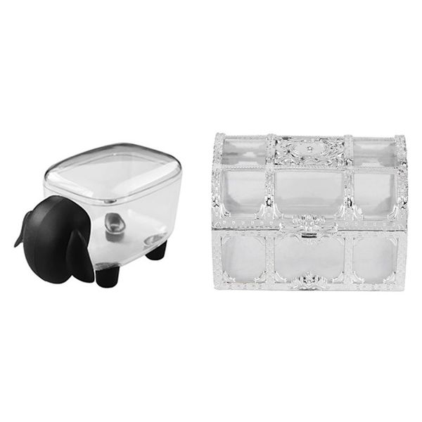 gift wrap lovely sheep-shaped plastic toothpick boxs cotton swab box black & mini jewelry candy ring earrings necklace case
gift wrap lovely sheep-shaped plastic toothpick boxs cotton swab box black & mini jewelry candy ring earrings necklace case