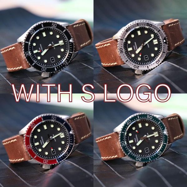 wristwatches 42mm skx dive watch stainless case nh35 movement business waterproof mod green luminous brush black dial leather strap, Slivery;brown
wristwatches 42mm skx dive watch stainless case nh35 movement business waterproof mod green luminous brush black dial leather strap, Slivery;brown