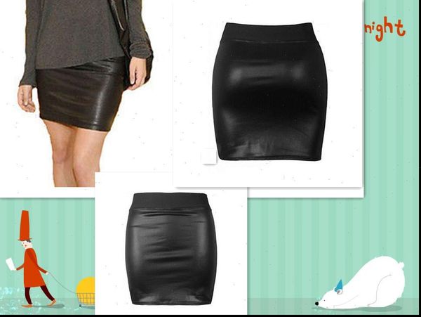 black pu leather women skirts pencil bodycon high waist soft casual mini dress short skirt
black pu leather women skirts pencil bodycon high waist soft casual mini dress short skirt