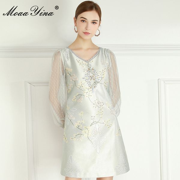 fashion designer summer short jacquard dress women's v-neck mesh lantern sleeve beading flower print vintage mini 210524, Black;gray
fashion designer summer short jacquard dress women's v-neck mesh lantern sleeve beading flower print vintage mini 210524, Black;gray