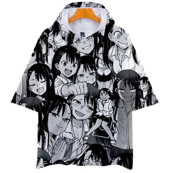 women's t-shirt anime nagatoro hoodies 3d short sleeve summer hooded cartoon print tshirt breathable for men and women, White
women's t-shirt anime nagatoro hoodies 3d short sleeve summer hooded cartoon print tshirt breathable for men and women, White