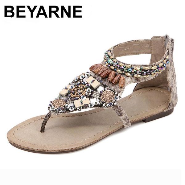 summer shoes women sandals bohemian beading crystal sandalias female bead pendant flip flops beach size 35-40, Black
summer shoes women sandals bohemian beading crystal sandalias female bead pendant flip flops beach size 35-40, Black
