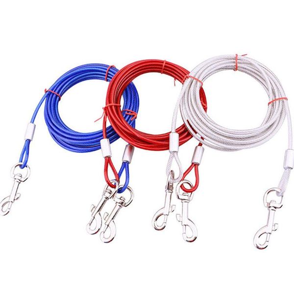 dog collars & leashes 3-10m leash dogs pets wire rope double traction harnesses training for small medium
dog collars & leashes 3-10m leash dogs pets wire rope double traction harnesses training for small medium