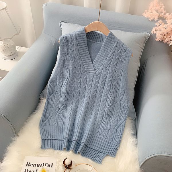women's vests sweater vest women spring and autumn loose korean version of the short woolen v-neck sleeveless 18ot, Black;white
women's vests sweater vest women spring and autumn loose korean version of the short woolen v-neck sleeveless 18ot, Black;white