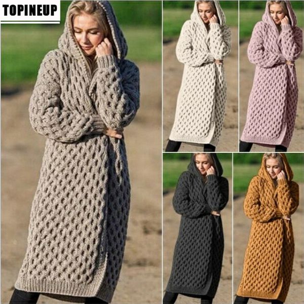 sweaters Female fashion knit with hood cardigan jacket winter style solid long sweater, White;black
sweaters Female fashion knit with hood cardigan jacket winter style solid long sweater, White;black