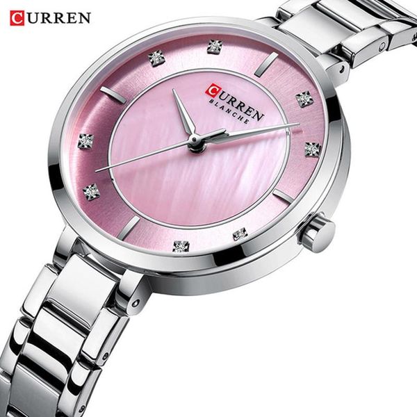 wristwatches curren casual simple quartz waterproof small dial business stainless steel wristband watches relogio feminino, Slivery;brown
wristwatches curren casual simple quartz waterproof small dial business stainless steel wristband watches relogio feminino, Slivery;brown
