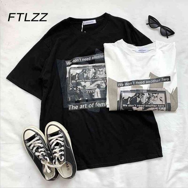 women vintage t shirt fashion summer harajuku korean loose shirts woman streetwear short sleeve 210602, White
women vintage t shirt fashion summer harajuku korean loose shirts woman streetwear short sleeve 210602, White