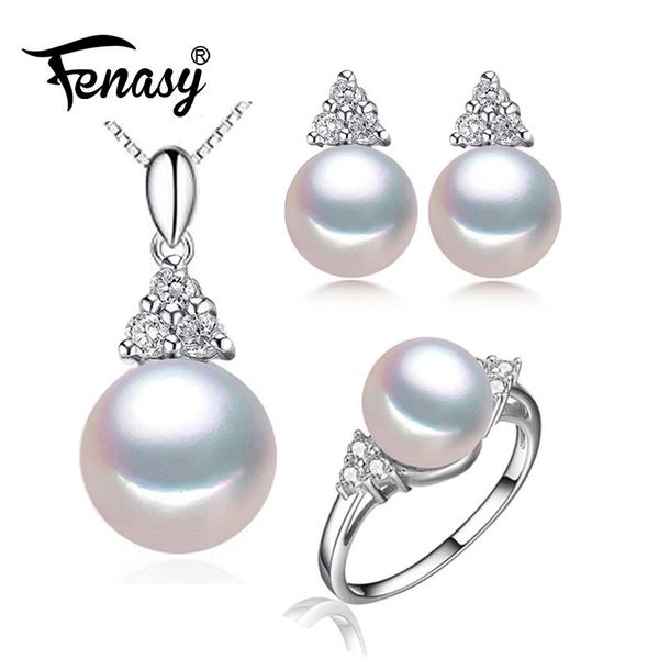 bracelet, earrings & necklace fenasy trendy natural pearl jewelry sets 925 sterling silver pendant for women birthday stud rings, Black
bracelet, earrings & necklace fenasy trendy natural pearl jewelry sets 925 sterling silver pendant for women birthday stud rings, Black