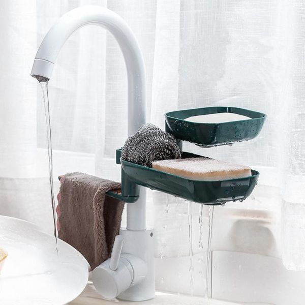 hooks & rails sink faucet drain rack rotating rag storage shelf 3 layers multifunctional sponge holder organizer bathroom accessories
hooks & rails sink faucet drain rack rotating rag storage shelf 3 layers multifunctional sponge holder organizer bathroom accessories