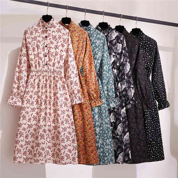 vintage polka dot spring fall dresses korean elastic waistband long sleeve black office midi shirt dress wl40, Black;gray
vintage polka dot spring fall dresses korean elastic waistband long sleeve black office midi shirt dress wl40, Black;gray