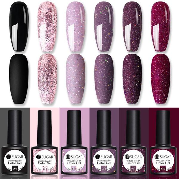 nail gel ur sugar glitter polish 7.5ml all for manicure uv semi permanent varnish soak off art need base coat, Red;pink
nail gel ur sugar glitter polish 7.5ml all for manicure uv semi permanent varnish soak off art need base coat, Red;pink
