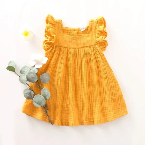 baby girl dress fashion born sleeve ruffle solid color cotton vestidos girl's dresses, Red;yellow
baby girl dress fashion born sleeve ruffle solid color cotton vestidos girl's dresses, Red;yellow