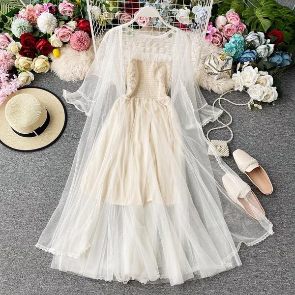 casual dresses fashion women beach dress summer spaghetti strap patchwork sweet mesh elegant ladies thin coats long robe vestidos mujer, Black;gray
casual dresses fashion women beach dress summer spaghetti strap patchwork sweet mesh elegant ladies thin coats long robe vestidos mujer, Black;gray