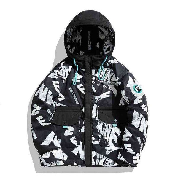 hooded down et men's 2021 winter fashion brand couple trend warm and cold proof versatile casual coat, Black;brown
hooded down et men's 2021 winter fashion brand couple trend warm and cold proof versatile casual coat, Black;brown