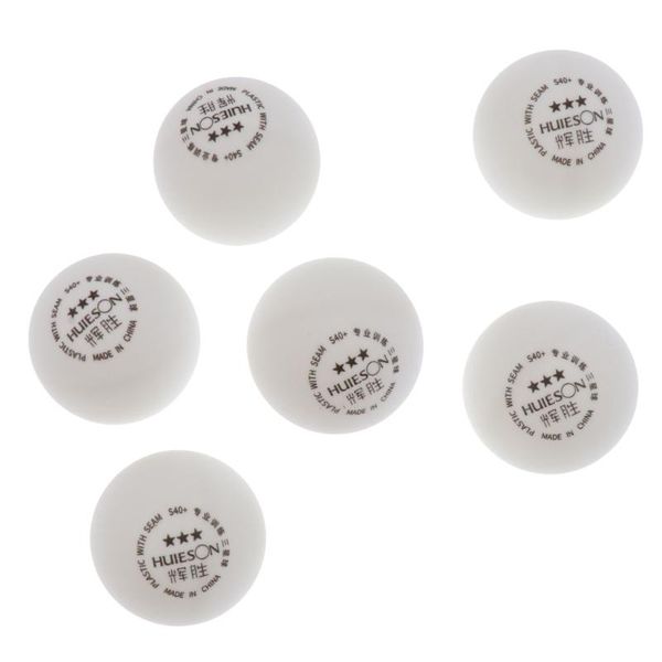 white professional table tennis balls 3-star abs plastic 6 pieces 40+mm -pong for training match
white professional table tennis balls 3-star abs plastic 6 pieces 40+mm -pong for training match
