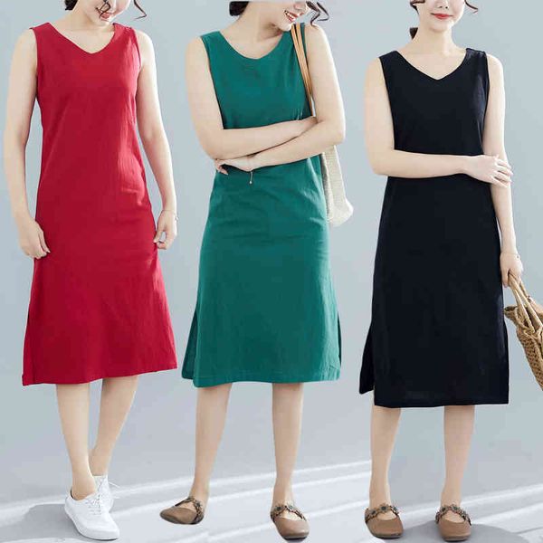 casual dresses summer women's dress plus size vintage cotton linen solid color sleeveless loose ladies fashion emac, Black;gray
casual dresses summer women's dress plus size vintage cotton linen solid color sleeveless loose ladies fashion emac, Black;gray