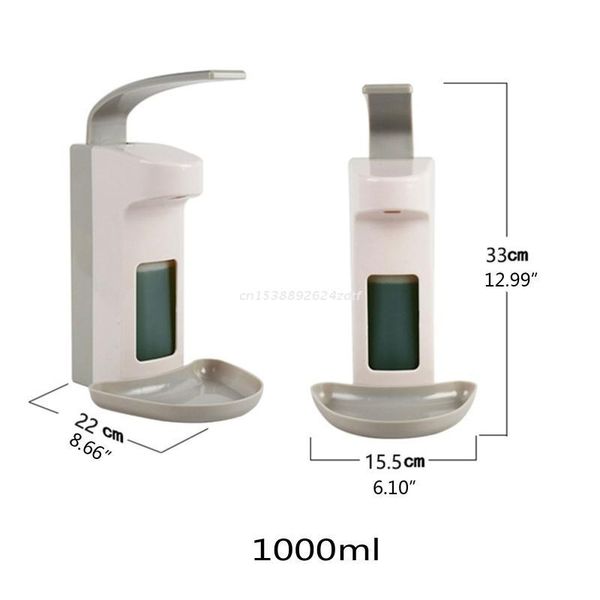 liquid soap dispenser wall-mounted disinfectant 500ml/1000ml hand press plastic pump for kitchen bathroom toilet home dropship
liquid soap dispenser wall-mounted disinfectant 500ml/1000ml hand press plastic pump for kitchen bathroom toilet home dropship