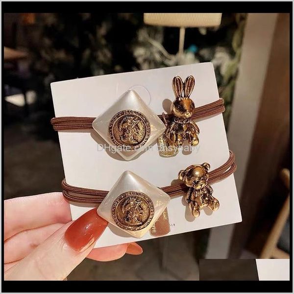 bands jewelry drop delivery 2021 european and american style retro imitation alloy bear hair circle square pearl ball head small rubber band, Pink
bands jewelry drop delivery 2021 european and american style retro imitation alloy bear hair circle square pearl ball head small rubber band, Pink
