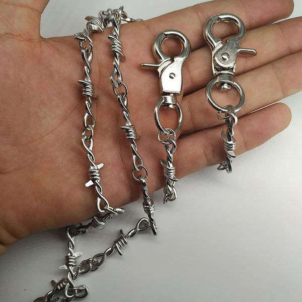 keychains stainless steel long metal wallet belt chain rock punk trousers hipster pant jean keychain clip keyring, Silver
keychains stainless steel long metal wallet belt chain rock punk trousers hipster pant jean keychain clip keyring, Silver