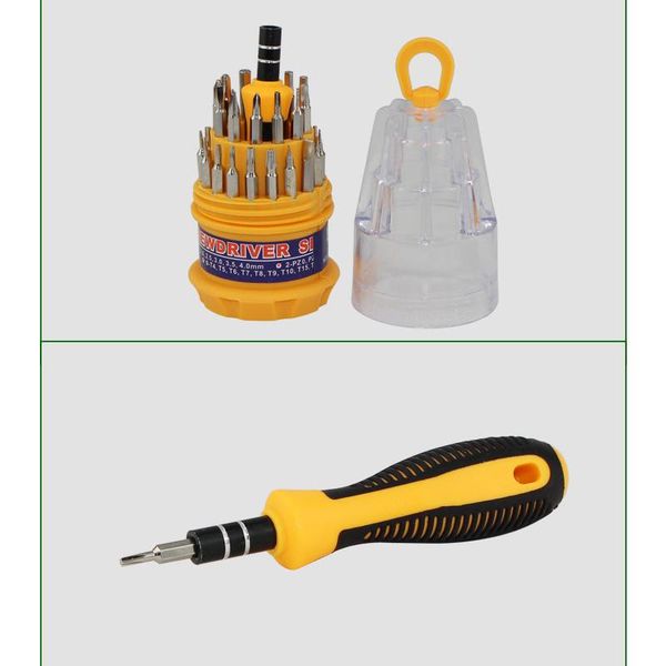 pcs/set 31 in 1 multifunction screwdriver kit magnetic porfessional repair tool set for computer phone watch laphand tools
pcs/set 31 in 1 multifunction screwdriver kit magnetic porfessional repair tool set for computer phone watch laphand tools