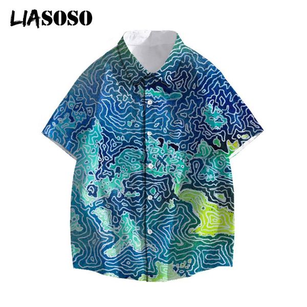 men's casual shirts liasoso summer men women oversized fashion irregular wave retro short-sleeve holiday streetwear 3d print top, White;black
men's casual shirts liasoso summer men women oversized fashion irregular wave retro short-sleeve holiday streetwear 3d print top, White;black