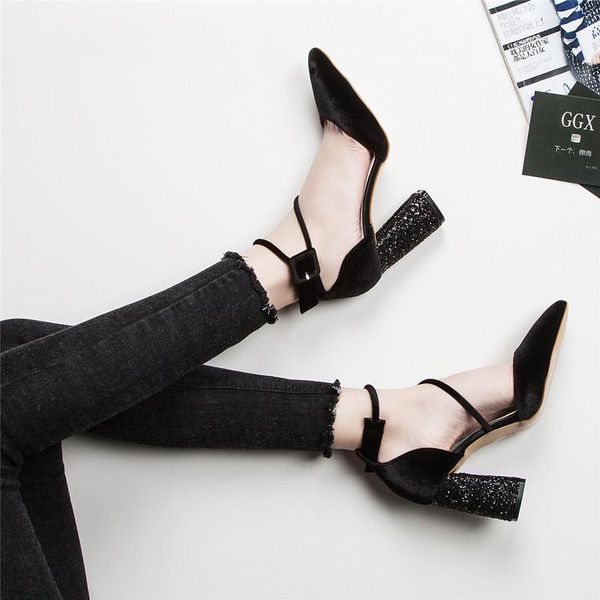 european style spring pointed toe women's sandals fashion shoes party pumps high thick heels bling oulyyyogo, Black
european style spring pointed toe women's sandals fashion shoes party pumps high thick heels bling oulyyyogo, Black
