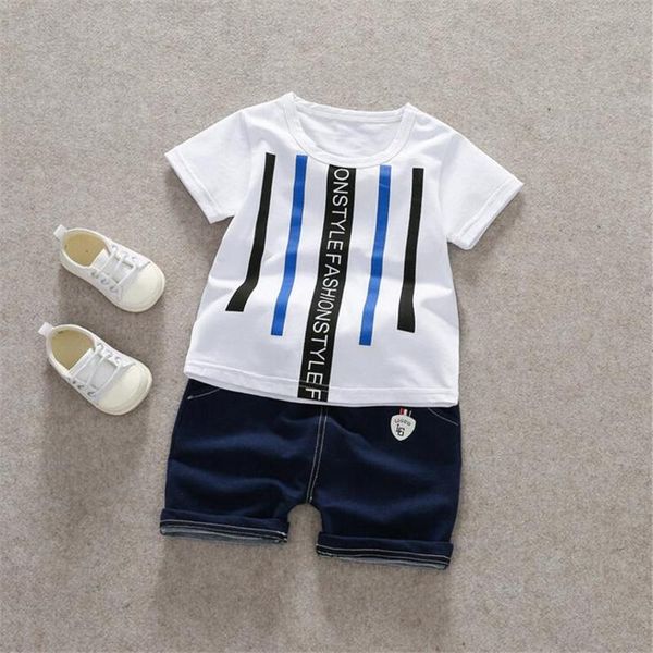 clothing sets hylkidhuose summer baby boys infant cotton stripe t shirt shorts male children sports clothes casual costume, White
clothing sets hylkidhuose summer baby boys infant cotton stripe t shirt shorts male children sports clothes casual costume, White
