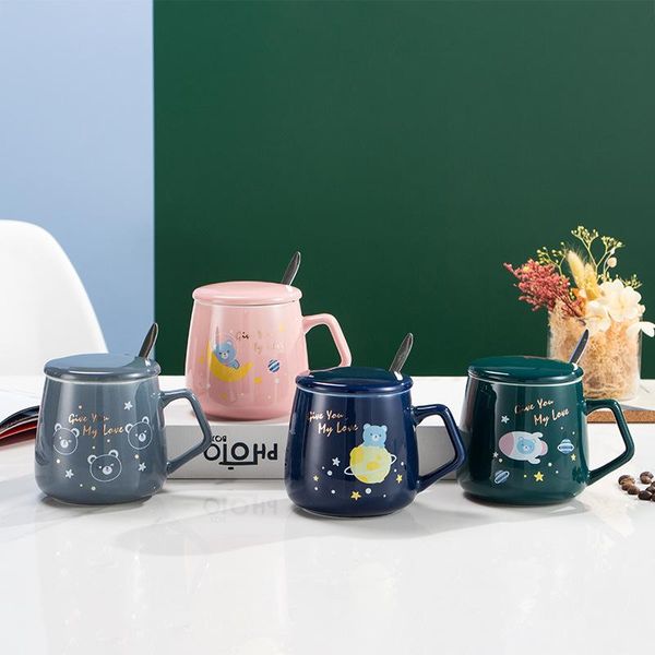 mugs cartoon bear planet mug with cover spoon large capacity ceramic cup household drinking cups coffee lid
mugs cartoon bear planet mug with cover spoon large capacity ceramic cup household drinking cups coffee lid