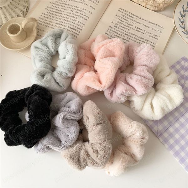 winter warm soft hair scrunchies for women girls plush elastic hair bands solid color rubber band hair accessories, Pink
winter warm soft hair scrunchies for women girls plush elastic hair bands solid color rubber band hair accessories, Pink