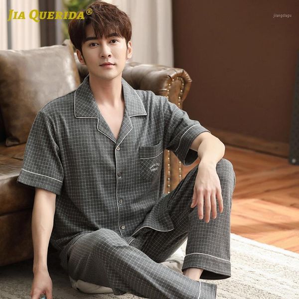 plaid printing front pocket 100% cotton turn down collar short sleeve long pants man clothes sleepwear casual fashion style men's, Black;brown
plaid printing front pocket 100% cotton turn down collar short sleeve long pants man clothes sleepwear casual fashion style men's, Black;brown