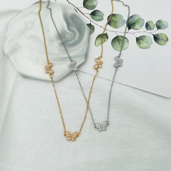 pendant necklaces fh97 2021 rhinestone shiny butterfly necklace women summer holiday romantic gift wholesale temperament jewely, Silver
pendant necklaces fh97 2021 rhinestone shiny butterfly necklace women summer holiday romantic gift wholesale temperament jewely, Silver