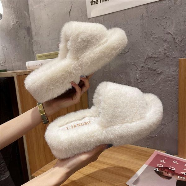 slippers autumn and winter fashion korean mao women wear thick bottom one word warm cotton, Black
slippers autumn and winter fashion korean mao women wear thick bottom one word warm cotton, Black