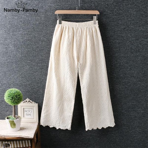 women's pants & capris spring small fresh elastic waist heavy industry solid embroidery wide leg casual, Black;white
women's pants & capris spring small fresh elastic waist heavy industry solid embroidery wide leg casual, Black;white