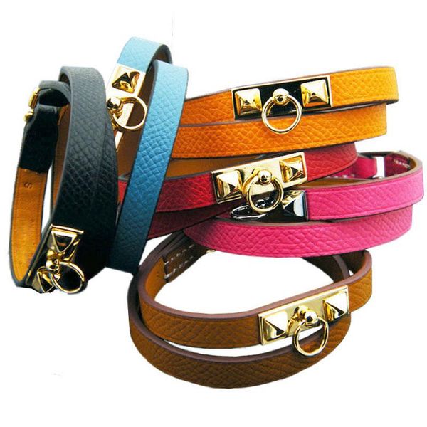 bangle luxury2021 fashion jewelry double round real leather bracelet for women the gift, Black
bangle luxury2021 fashion jewelry double round real leather bracelet for women the gift, Black