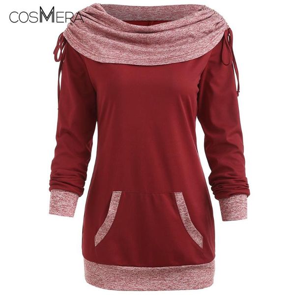 women's hoodies & sweatshirts cosmera sweatshirt women drawstring ruched contrast kangaroo pocket long sleeve pullover ladies autumn, Black
women's hoodies & sweatshirts cosmera sweatshirt women drawstring ruched contrast kangaroo pocket long sleeve pullover ladies autumn, Black