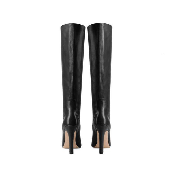 dress shoes qutaa thin high heel fashion knee boots pu leather slip on women pointed toe winter long big size 34-43 uvkk, Black
dress shoes qutaa thin high heel fashion knee boots pu leather slip on women pointed toe winter long big size 34-43 uvkk, Black