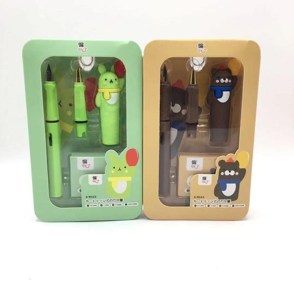 the pen cute animal party pen set balloon bear rabbit ef thin tip changeable ink bag calligraphy upright posture pen
the pen cute animal party pen set balloon bear rabbit ef thin tip changeable ink bag calligraphy upright posture pen