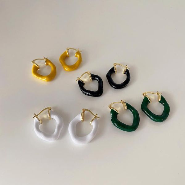 hoop & huggie ghidbk twisted enamel earrings for women vintage white blue glaze gold color geometric, Golden;silver
hoop & huggie ghidbk twisted enamel earrings for women vintage white blue glaze gold color geometric, Golden;silver