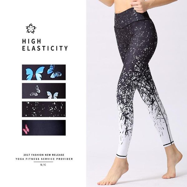 gradient butterfly print yoga pants outdoor sports fitness clothes dance ankle-length women outfits, White;red
gradient butterfly print yoga pants outdoor sports fitness clothes dance ankle-length women outfits, White;red