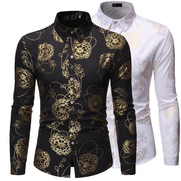 men's casual shirts camisa masculina fashion flower shirt men white black blue red purple long sleeve s l xl man top
men's casual shirts camisa masculina fashion flower shirt men white black blue red purple long sleeve s l xl man top