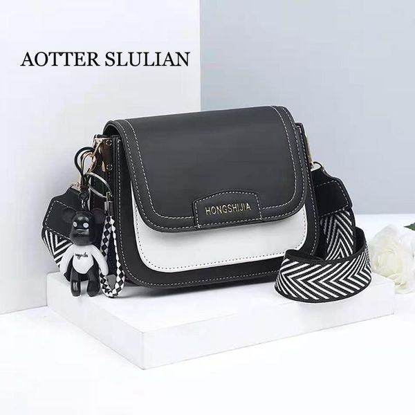 women crossbody shoulder bag black messenger soft leather flip design with cute bear ornaments girls package phone purse bags
women crossbody shoulder bag black messenger soft leather flip design with cute bear ornaments girls package phone purse bags