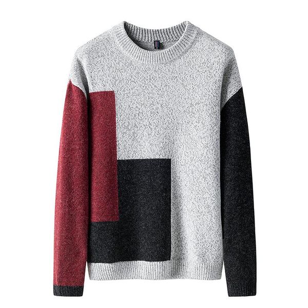 men's sweaters fashion brand 2021 sweater men pullover round neck loose autumn and winter trend korean casual clothing, White;black
men's sweaters fashion brand 2021 sweater men pullover round neck loose autumn and winter trend korean casual clothing, White;black