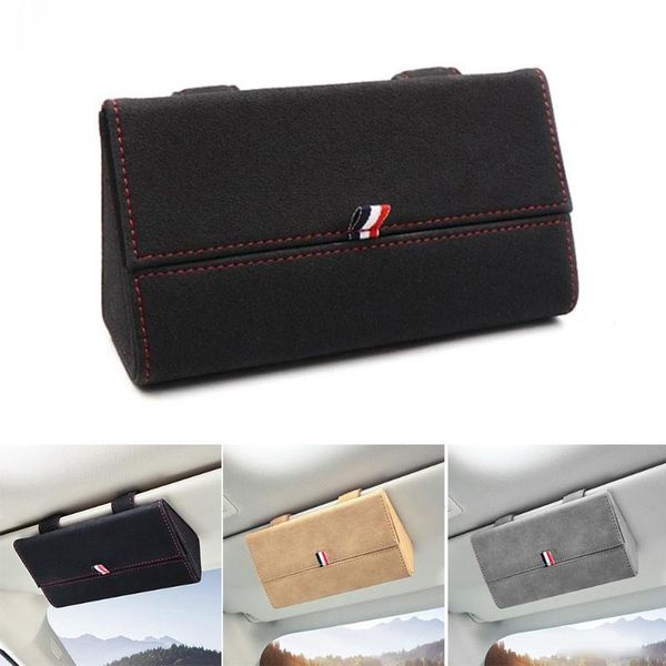 car organizer 1*glasses case can hang the visor to store glasses clip suede storage box wniversal sun sunglasses protection frame
car organizer 1*glasses case can hang the visor to store glasses clip suede storage box wniversal sun sunglasses protection frame