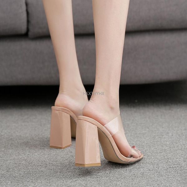 dress shoes pvc transparent slippers heel women high crystal women's size 35-42 sandals, Black
dress shoes pvc transparent slippers heel women high crystal women's size 35-42 sandals, Black
