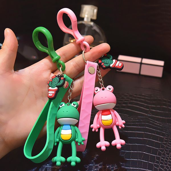 2021 fashion keychain cartoon lovers frog key chain bag pendant chain machine enamel doll gift, Silver
2021 fashion keychain cartoon lovers frog key chain bag pendant chain machine enamel doll gift, Silver