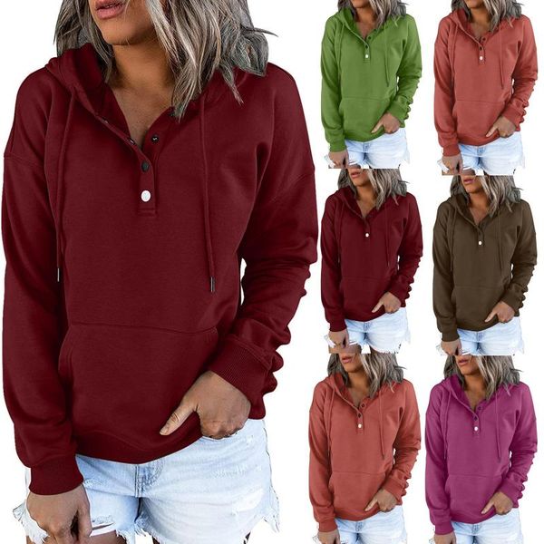 women's hoodies & sweatshirts oversized hooded pullover casual button down long sleeve pocket warm clothes, Black
women's hoodies & sweatshirts oversized hooded pullover casual button down long sleeve pocket warm clothes, Black