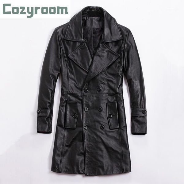 winter brand genuine leather jacket men slim long windbreaker coat lining quilted to keep warm mens cowhide jackets men's trench coats, Tan;black
winter brand genuine leather jacket men slim long windbreaker coat lining quilted to keep warm mens cowhide jackets men's trench coats, Tan;black