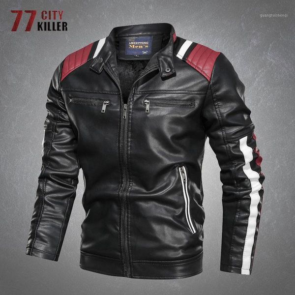 men's fur & faux leather jacket men casual patchwork stand collar slim pu male autumn simple fashion motorcycle bomber mens coats, Black
men's fur & faux leather jacket men casual patchwork stand collar slim pu male autumn simple fashion motorcycle bomber mens coats, Black